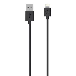Image of Belkin 1.2m Mixit Charge and Sync Cable for Apple Lightning Black