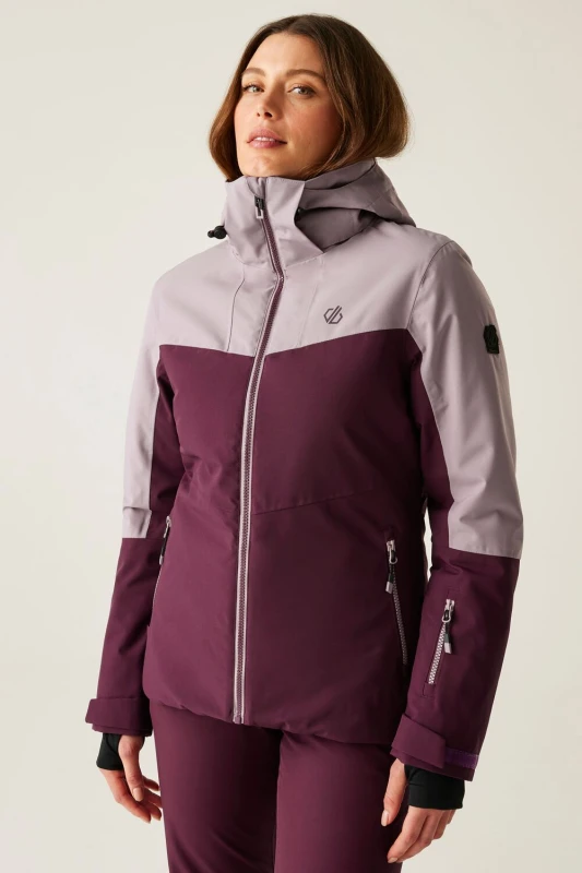 Image of Dare 2b Womens Iced Waterproof Ski Jacket in Lilac Size: 10 Lilac Female 10
