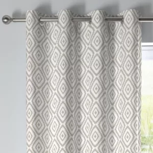 image of Fusion Navaho Natural Eyelet Curtains Natural