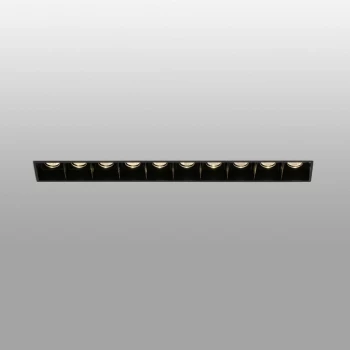 Image of Faro Troop - LED Black recessed Downlight Trimless 10x 2W 3000K