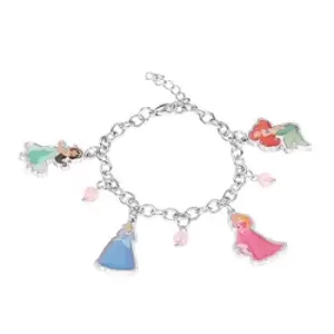 image of Disney Princess Multicoloured Enamel Costume Crystal Charm Bracelet BH00248RRUL-65.PH