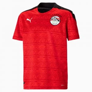 image of PUMA Egypt Home Replica Youth Jersey, Red/White, size 11-12 Youth, Clothing