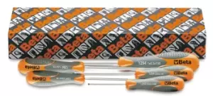 image of Beta Tools 1294 /S5 5pc Beta MAX Screwdriver Set for Headless Slotted Screws