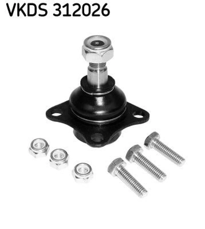 Image of SKF VKDS 312026 Ball joint with synthetic grease Support-/Steering Link (2462)