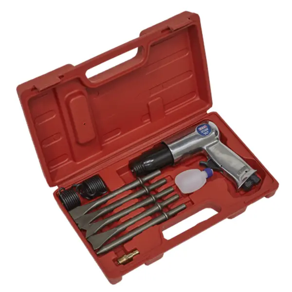 Image of Sealey Air Hammer with Chisels Long Stroke