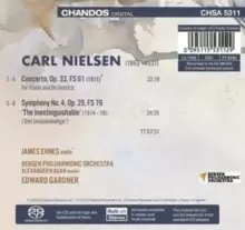 Image of Nielsen: Violin Concerto/Symphony No. 4 'The Inextinguishable'