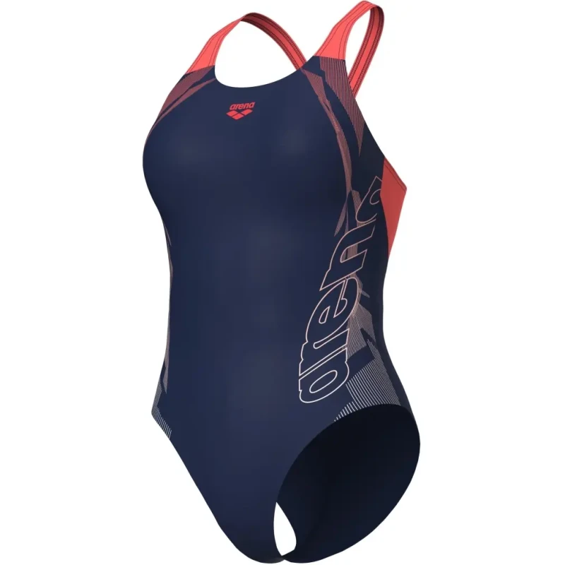 Image of Womens 1 Piece swimsuit Arena Gleam Noir Female 44