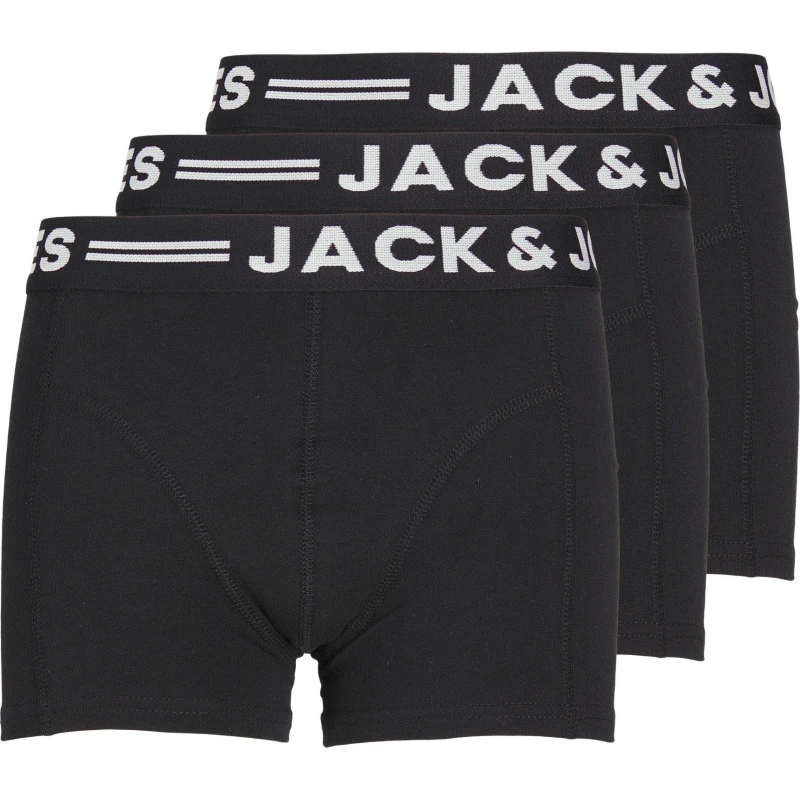 Image of Jack and Jones Kids Sense Pack Trunks Black male 3 Years