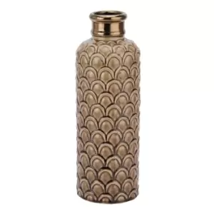 Image of Seville Collection Large Caramel Scalloped Vase
