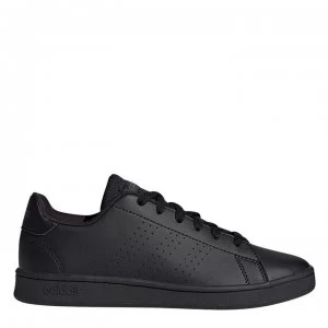 Image of adidas Advantage K Junior Trainers - Core Black / Core Black / Grey