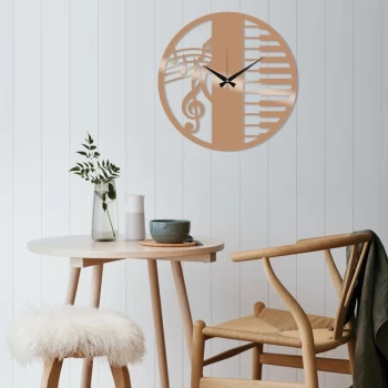 Image of Metal Wall Clock 29 - Copper Copper Decorative Metal Wall Clock