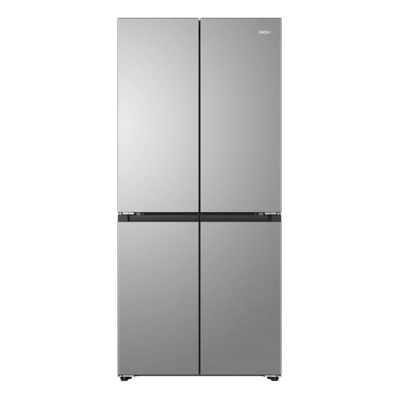 Image of Haier HCR58S18DNMM 60/40 Freestanding Total No Frost American Style Fridge Freezer Inox
