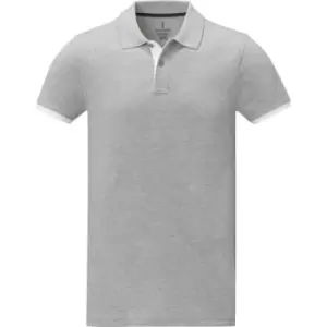 Image of Elevate Mens Morgan Short-Sleeved Polo Shirt (L) (Heather Grey)