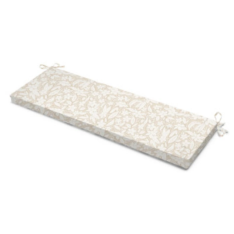 Image of Luxury Living Blossom Cream Garden Bench Seat Pad