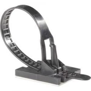 image of Cable tie 117mm Black Adhesive base Richco TOBS 1