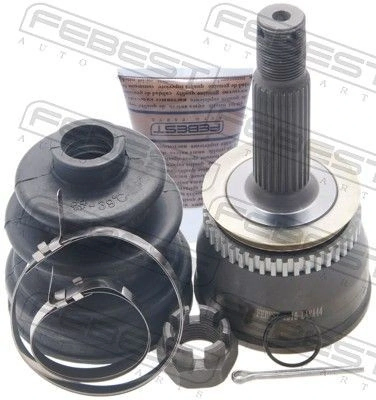 Image of FEBEST 1210-LANA44 Joint, drive shaft Front Axle, with ABS sensor ring Joint,drive shaft (236)
