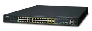 image of PLANET SGS-6341-24P4X network switch Managed L3 Gigabit Ethernet...