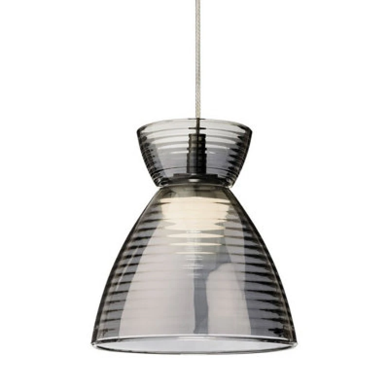 Image of Luminosa Lighting Luminosa Royale Dome Pendant Chrome With Smoked Decorative Glass 3W LED 330Lm 3000K