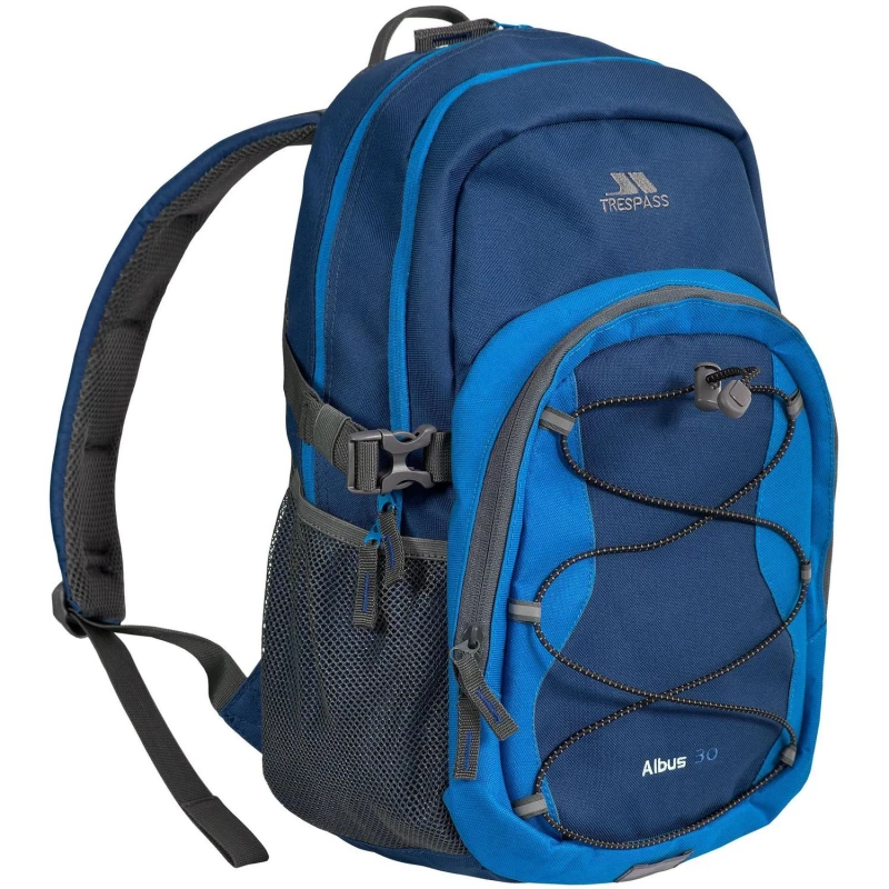 Image of Trespass Trespass Men Albus 30 Litre Casual Rucksack Backpack in Mid Navy Mid Navy One Size Male 5063574356572
