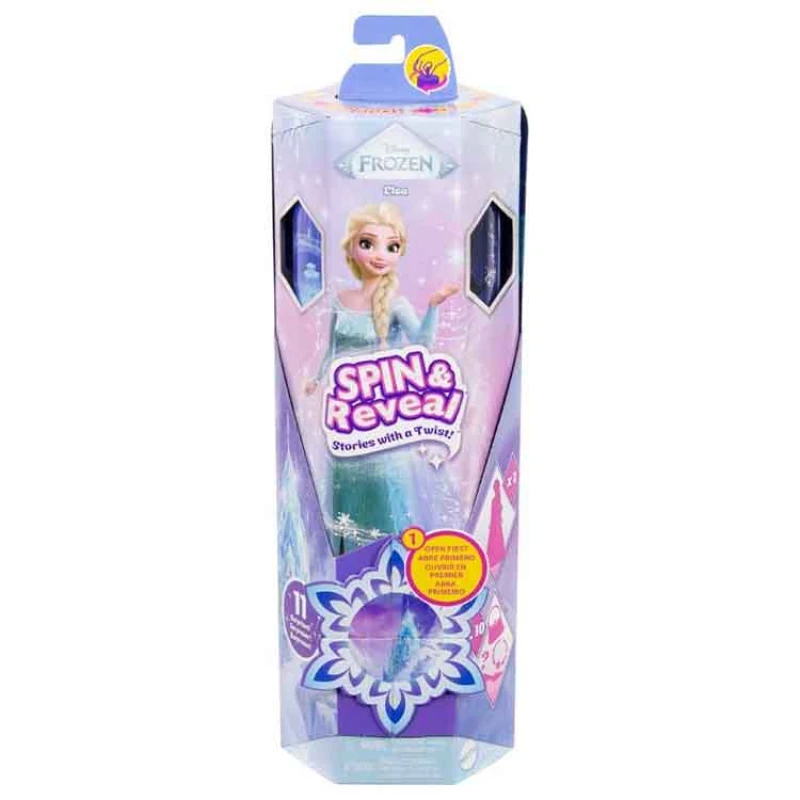Image of Disney Frozen Disney Frozen Spin & Reveal Elsa Fashion Doll & Accessories