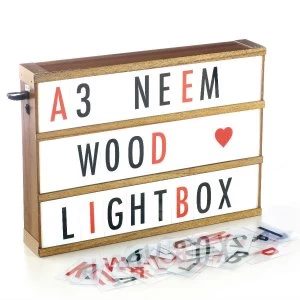 Image of Gingersnap A3 Light Box with Black and Red Letters