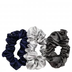 image of Slip Silk Large Scrunchies - Midnight