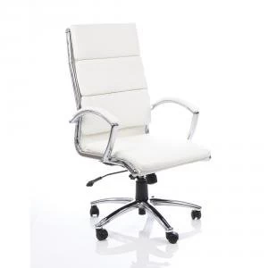 image of Adroit Classic Executive Chair With Arms High Back White Ref EX000009