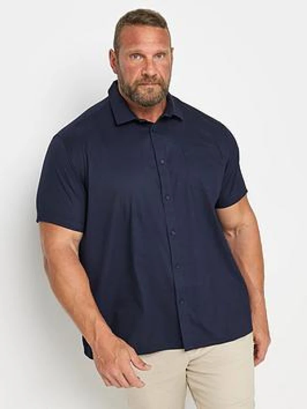 Image of BadRhino Short Sleeve Shirt Dark Blue