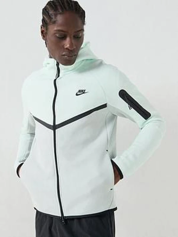 Image of Nike Tech Fleece Hoodie Mens - Green Male M