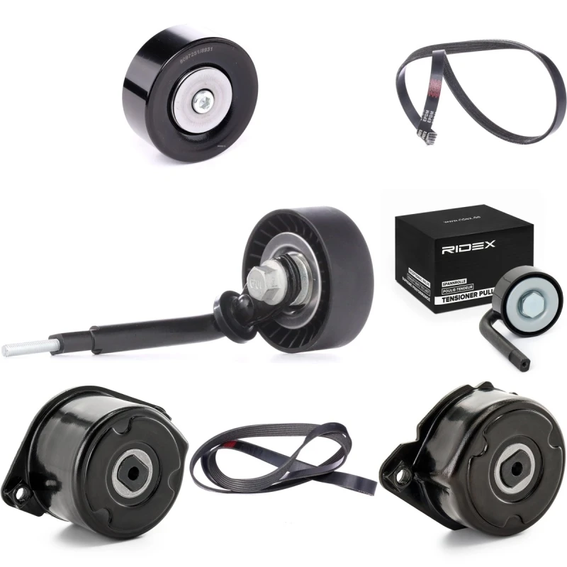 Image of RIDEX 542R0111 V-ribbed belt set EPDM (ethylene propylene diene Monomer (M-class) rubber) V-Ribbed Belt Set (542)
