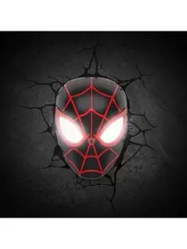 Image of Spiderman Miles Morales Face 3D Light, One Colour