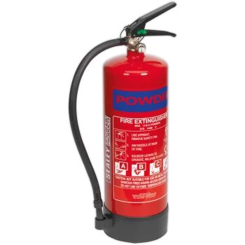 image of Sealey Dry Powder Fire Extinguisher 6kg