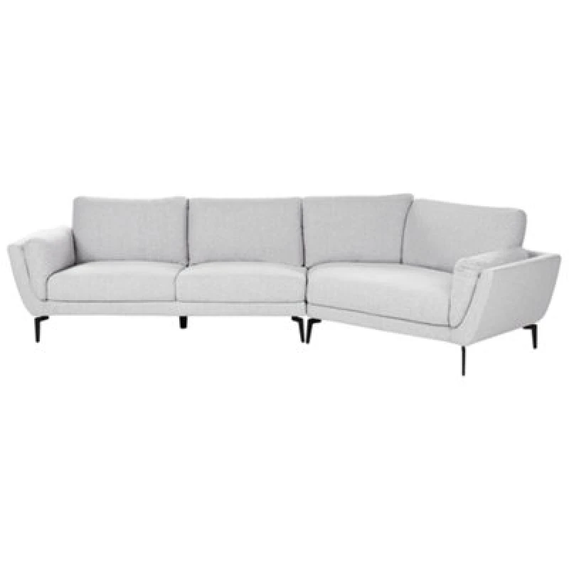 Image of Beliani Sofa 3 Seater Kansseli Fabric Light Grey