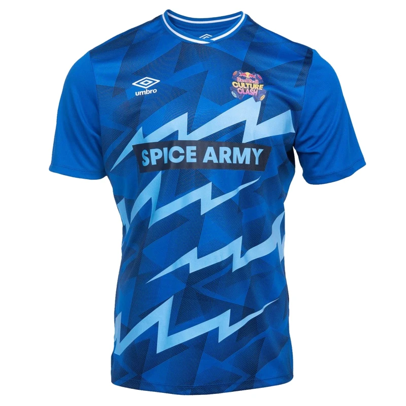 Image of Umbro Umbro Men Culture Clash Red Bull Jersey in Blue Size: Small Blue S Male 5063703733946