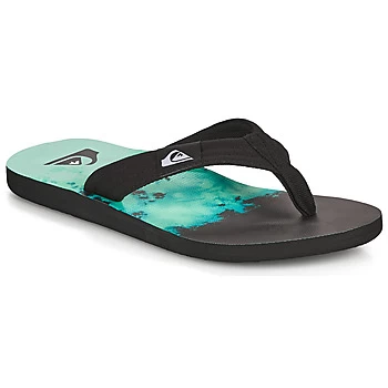 Quiksilver MOLOKAI LAYBACK mens Flip flops / Sandals (Shoes) in Black,10,11,12,13