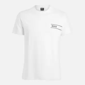 Image of BOSS Bodywear Logo-Print Cotton-Jersey T-Shirt - M