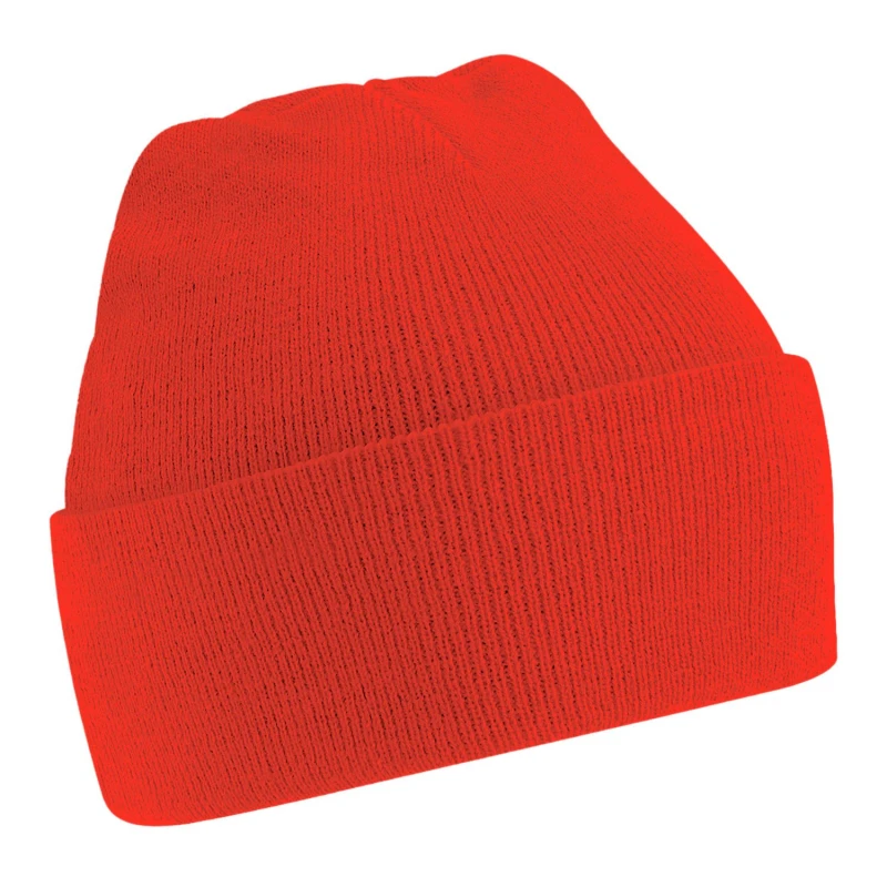Image of Beechfield Beechfield Men Soft Feel Knitted Winter Hat in Red Red One Size Male 5059958561335