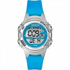 image of Timex TW5K96900 Childrens Marathon Watch with Blue Resin Strap