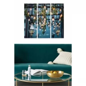 Image of MDF1029728785 Multicolor Decorative MDF Painting (3 Pieces)