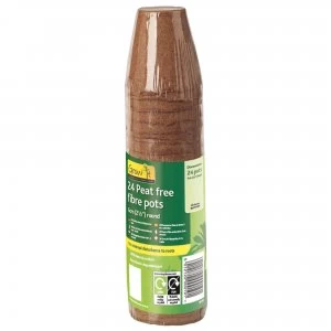 Image of Gardman Peat-Free Fibre Pots - 24 Pack
