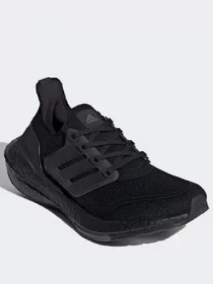 Image of adidas Ultraboost 21 Shoes, Black, Size 3
