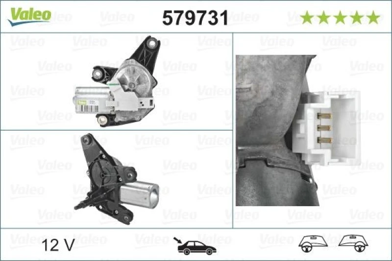 Image of Wiper motor VALEO 579731