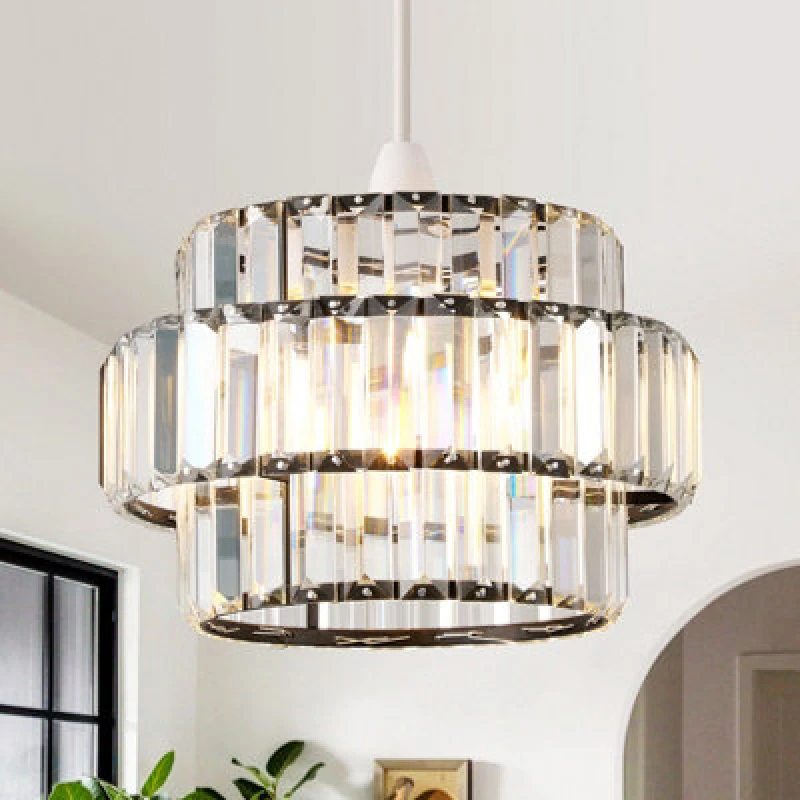 Image of Harper Living Easy Fit Pendant Shade, Matt Black Ceiling Light Shade With Diameter 27Cm - Modern Lamp Shades