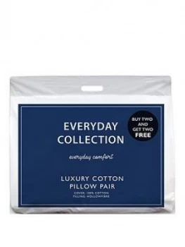 image of Everyday Collection Pure Cotton Pillows ; Buy 2 Get 2 Free!