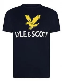 image of Lyle & Scott Boys Short Sleeve Eagle Logo T-Shirt - Navy