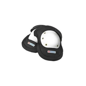 image of BBrand Riveted Cap Knee Pads White Black