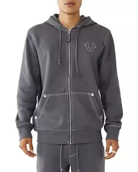 image of True Religion Iron Gate Zip Front Hoodie