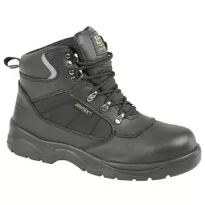 Image of Grafters Mens Safety Waterproof Hiker Type Toe Cap Boots (48 EUR) (Black) - Black
