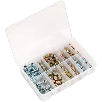 Image of Sealey 200 Piece Brake Pipe Nut Assortment Metric and Imperial