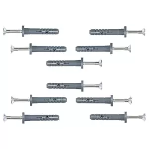 Image of Nylon Hammer Wall Plug Corall Cylindrical Window Door Frame Concrete Brick - Size 6x60mm - Pack of 200